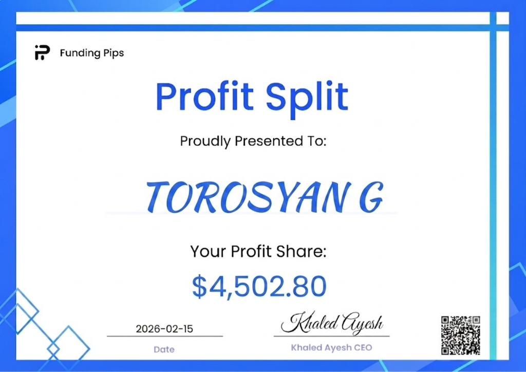 Funding Pips Certificate 1